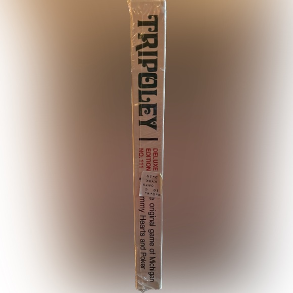 Tripoley new old stock orig pkg Green Mat Michigan Rummy Poker Hearts 1969 - Picture 4 of 5